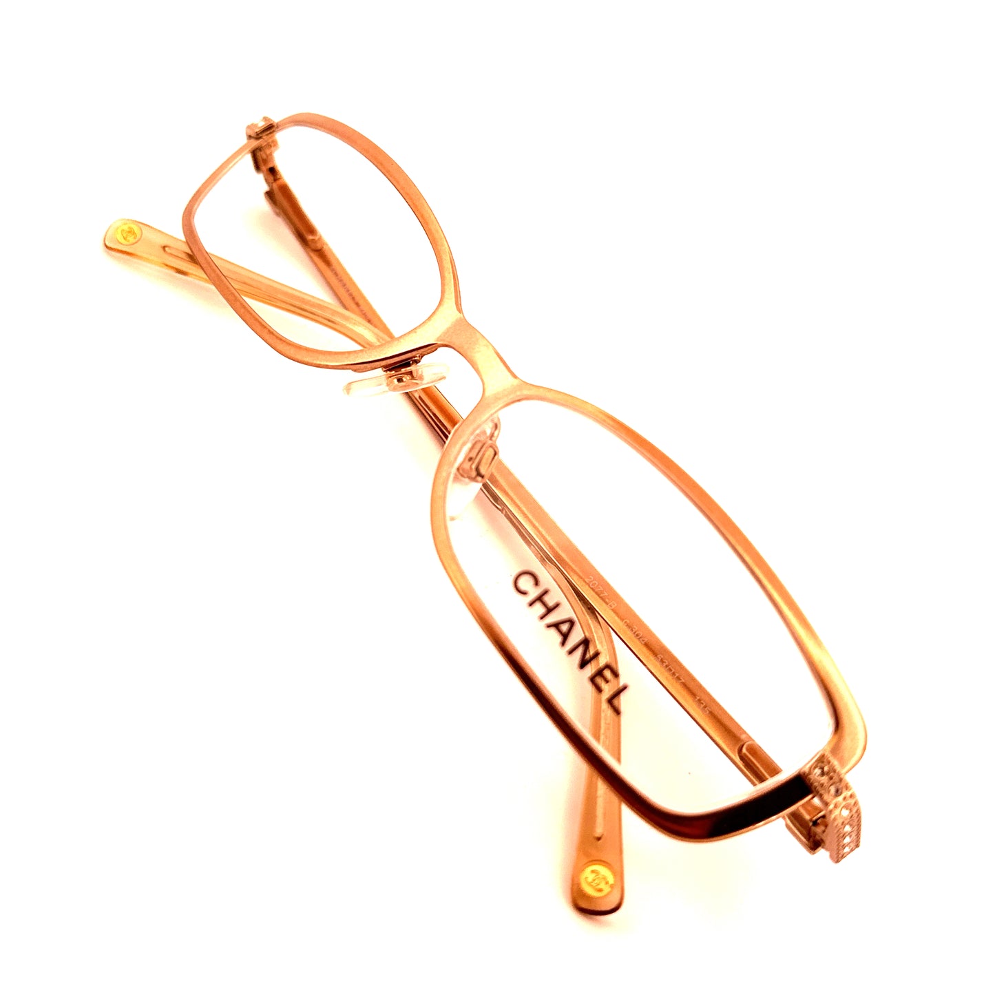 Vintage 90s Chanel Rhinestone Eyeglasses - Medium - Made in Italy