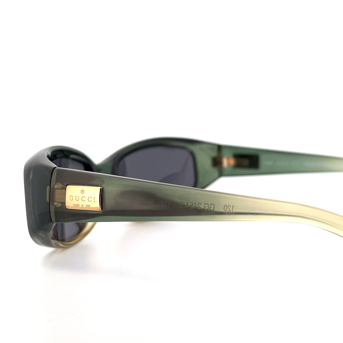 Vintage 90s GG 2454/S Gucci Clear Sunglasses - Medium - Made in Italy