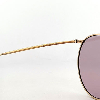 Vintage Algha 14KT Gold Filled Sunglasses Off Round - Small/Medium - Made in England