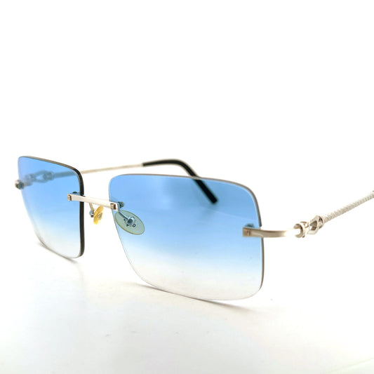 Vintage Fred Force 10 Rimless Sunglasses - Large - Hand Made in France