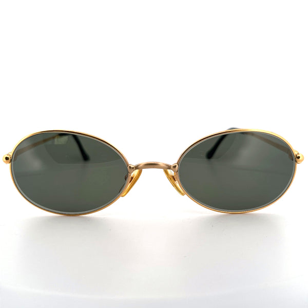Vintage 90s Cartier Filao Oval Sunglasses - Medium - Made in France