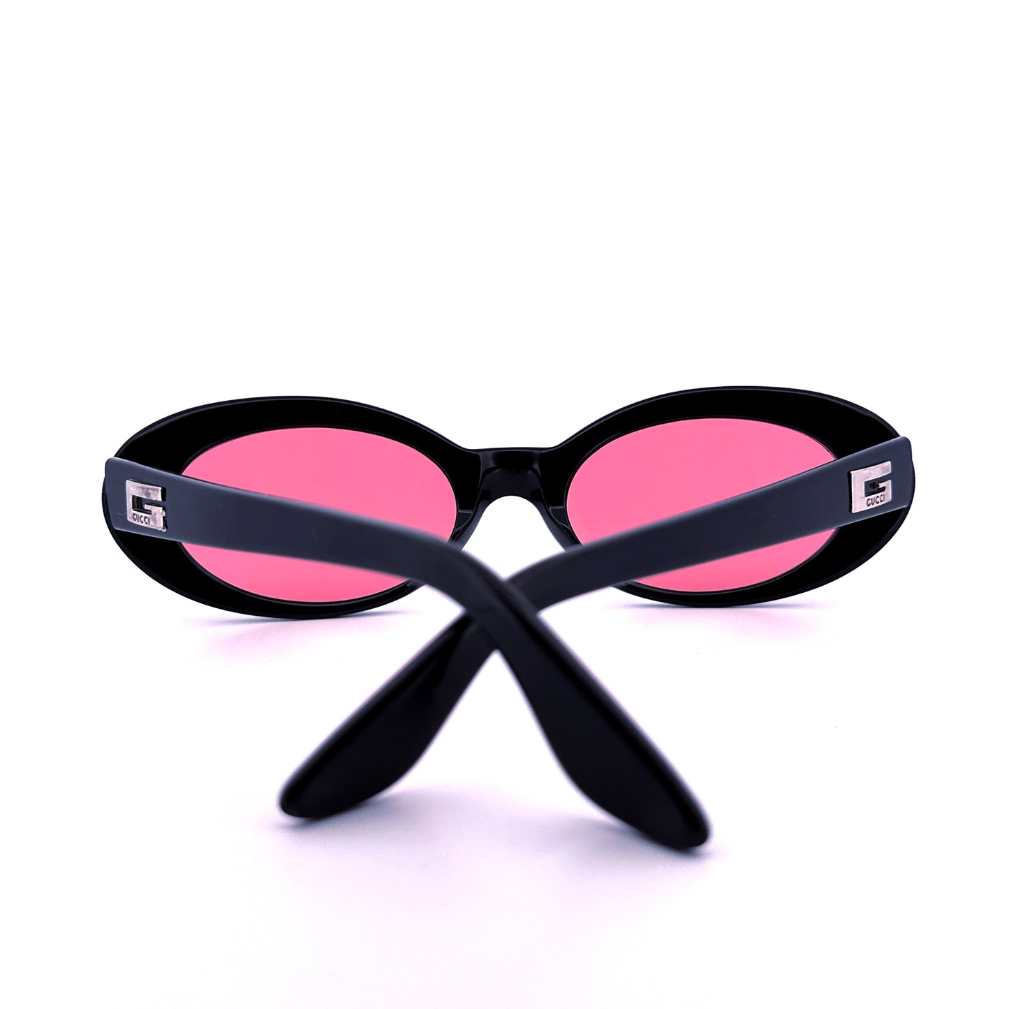 Vintage 90s Gucci 2413 Oval Sunglasses - Medium - Made in Italy