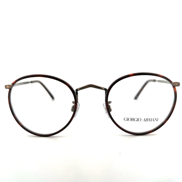 Vintage 80s Giorgio Armani Off Round Eyeglasses Frames Mod 112 Size 49-22 Made in Italy