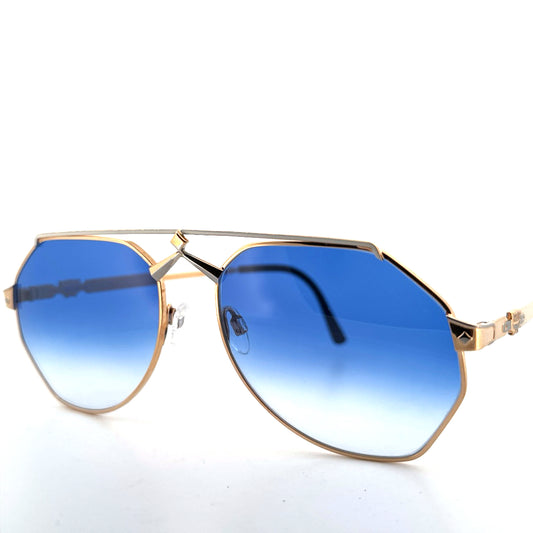 Vintage 80s MCM 2 Aviator Sunglasses - Large - Made in Germany