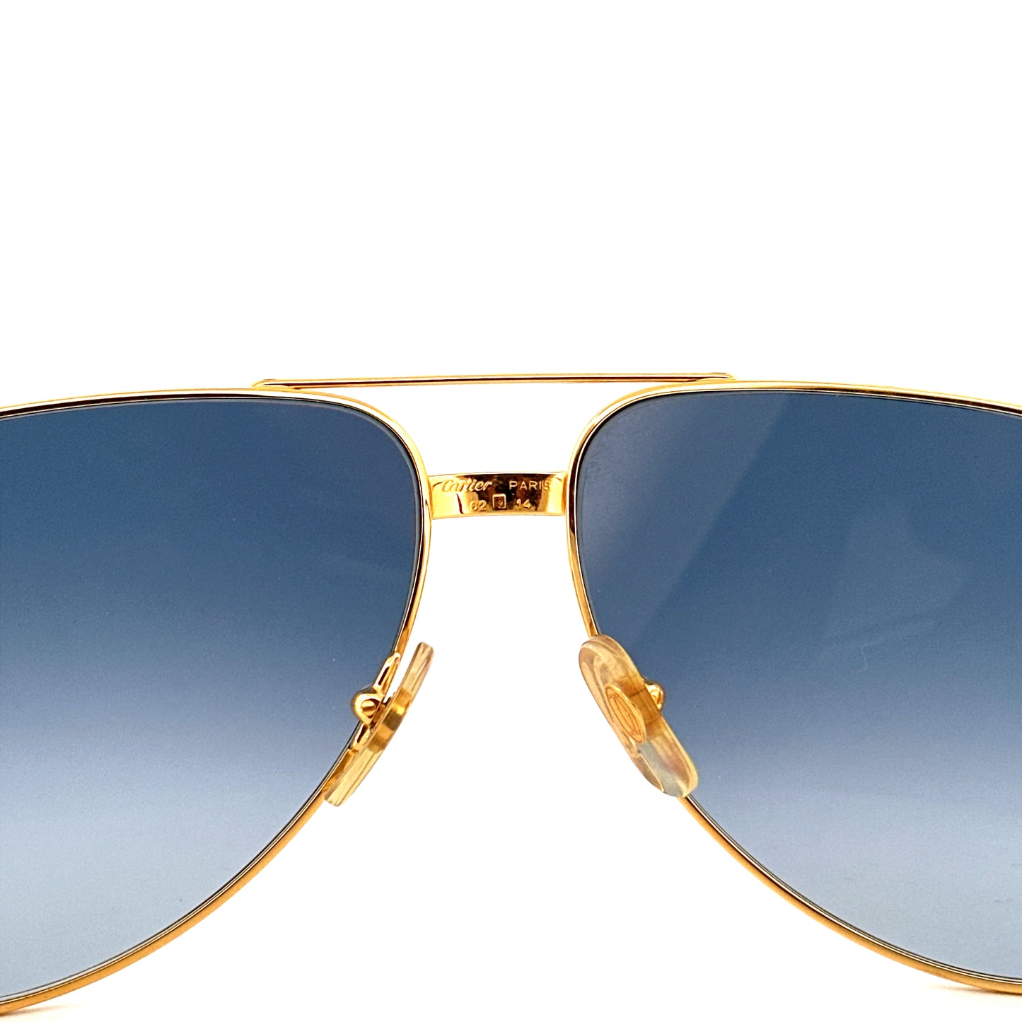 Vintage 80s Cartier Aviator Sunglasses Vendome Louis - Medium/Large - Made in France
