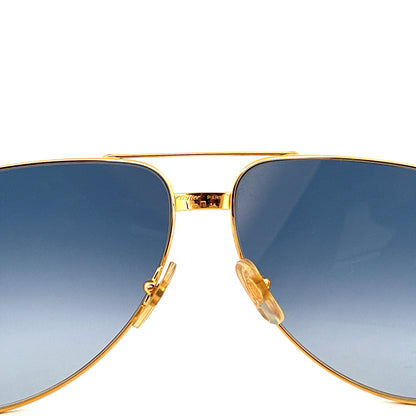 Vintage 80s Cartier Aviator Sunglasses Vendome Louis - Medium/Large - Made in France