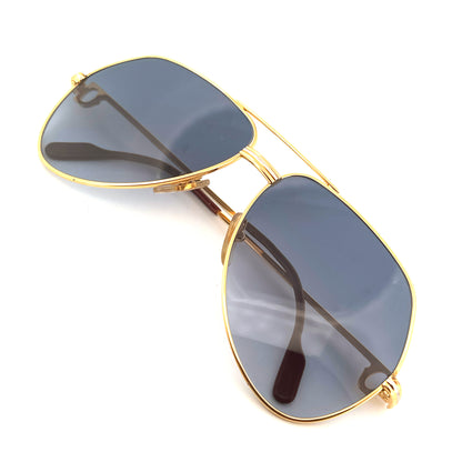Vintage 80s Cartier Aviator Sunglasses Vendome Louis - Medium/Large - Made in France