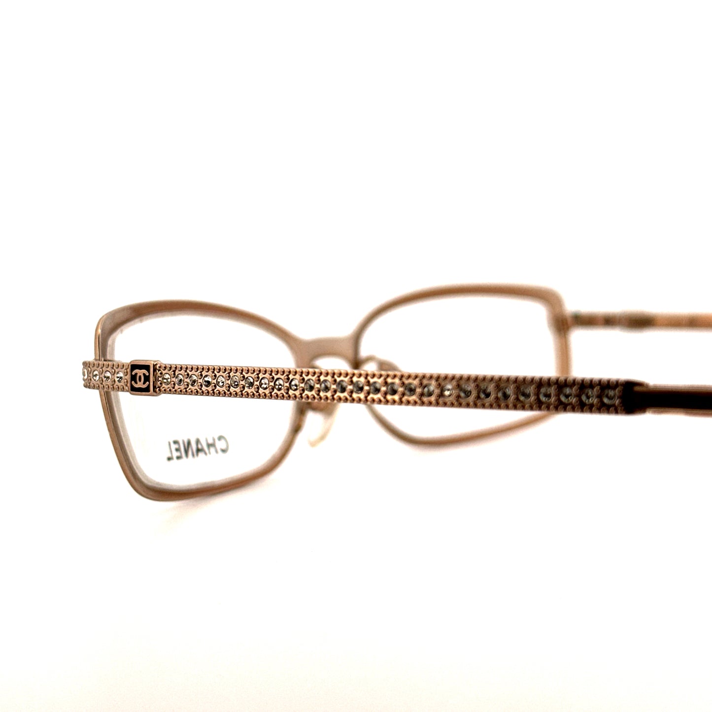 Vintage 90s Chanel Rhinestone Eyeglasses - Medium - Made in Italy
