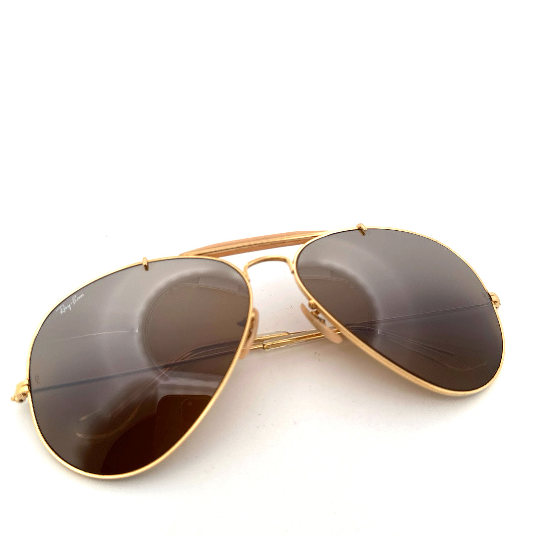 Vintage B&L Ray Ban Outdoorsman Top Gradient Mirror Sunglasses Size 62-14 Made in USA