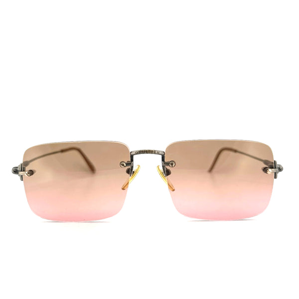 Vintage Jean Paul Gaultier 55-6110 Rimless Sunglasses - Medium - JPG Made in Japan