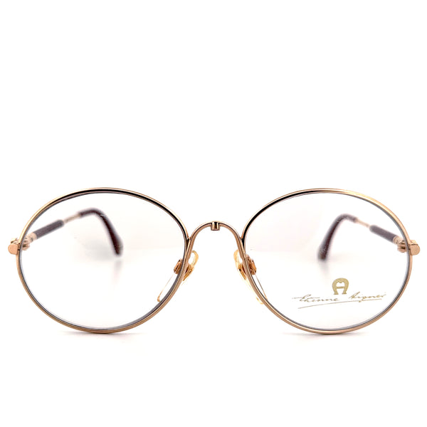 Vintage 80s Aigner Oval Eyeglasses Frames Mod EA 13 Size 53-18 Made in Germany