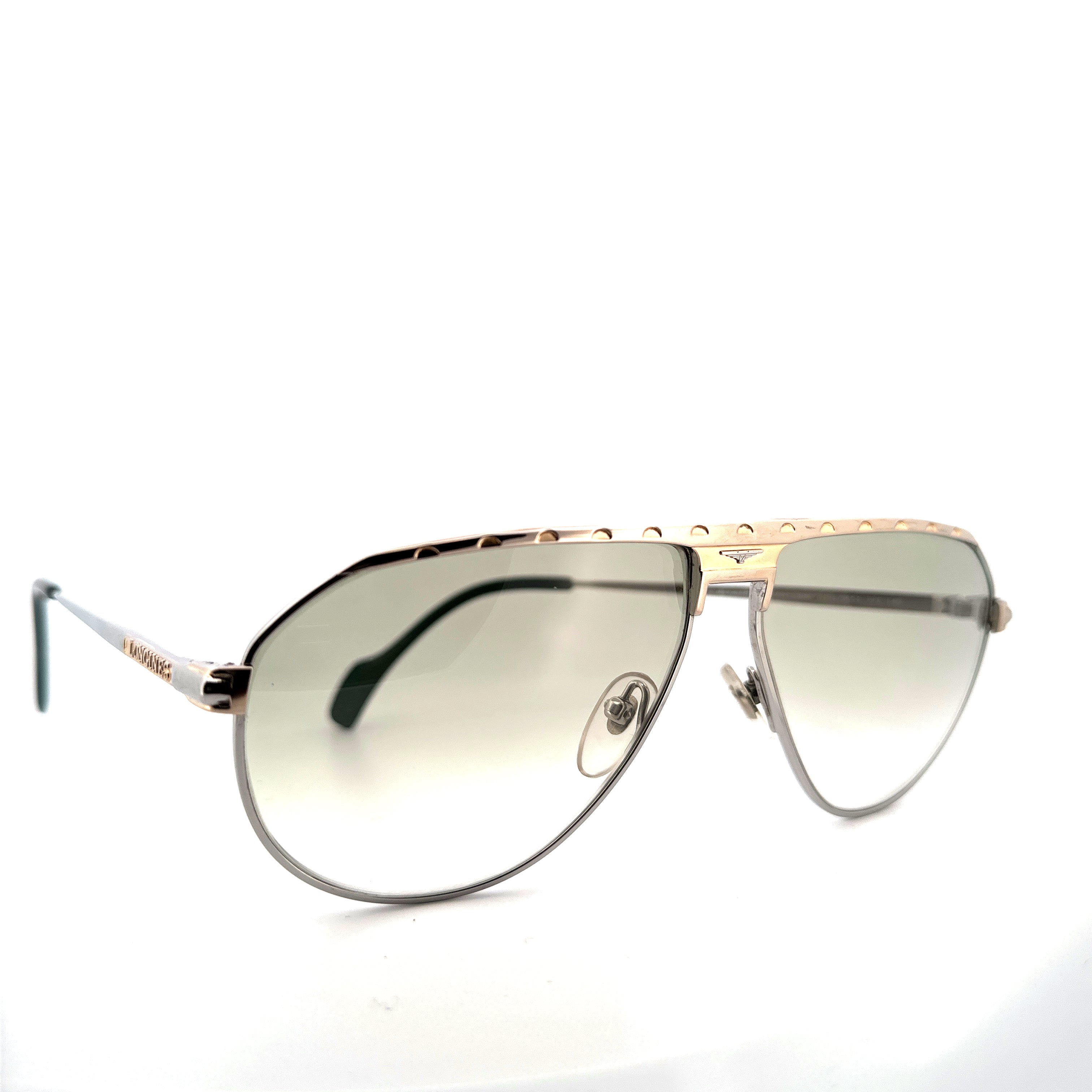 Vintage 80s Longines Aviator Sunglasses Mod 0151 Men s Large Made