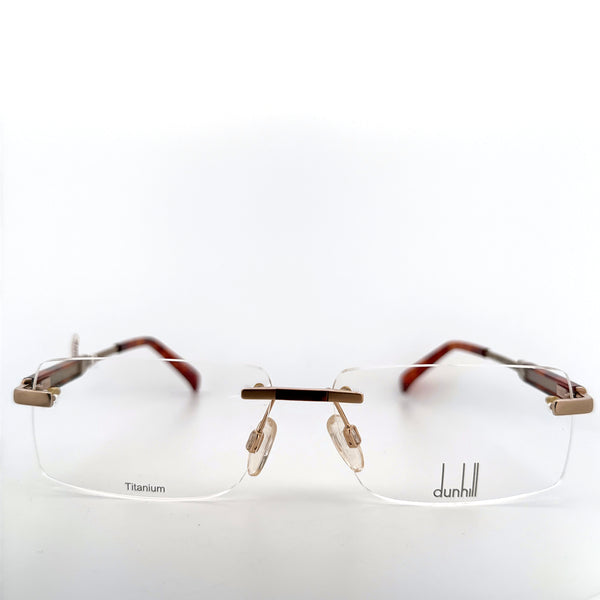 Dunhill Rimless Eyeglasses Mod D2003 Titanium Size 56-14 Made in Japan
